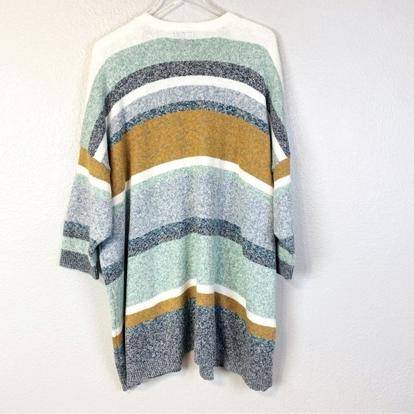 Lane Bryant Marled Open Front 3/4 Sleeve Sweater Cardigan Size 26/28 - Picture 4 of 7